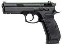 Cz- Usa 01152 Cz 75 Sp- 01 * Ca Compliant 9mm Luger 4.60 " 10 + 1 Overall Black Finish With Inside Railed Steel Slide, Rubber Grip, Non- Tilted Barrel & 3- Dot Sights