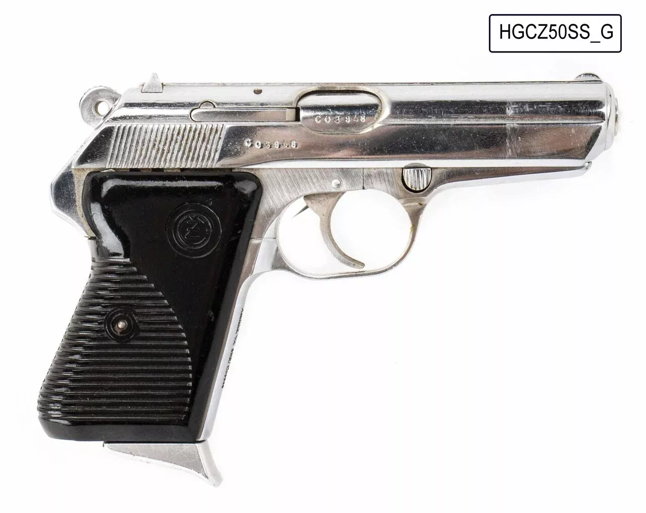 CZ vz.50.32 ACP3.8" Barrel Czech Police Surplus Hard Chrome Pistol , C&R Eligible