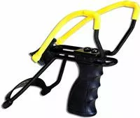 Daisy P51 P51 Slingshot W/Pistol Grip Yellow Steel Frame Black Molded Sure- Grip W/Wrist Support Handle