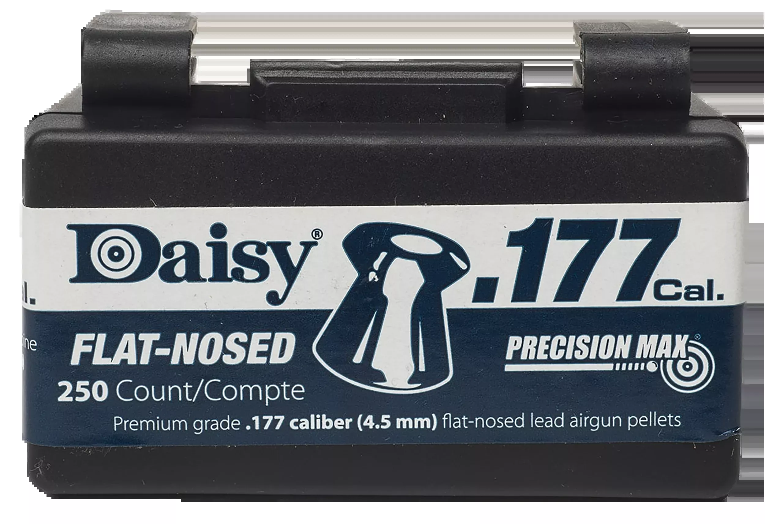 Daisy PrecisionMax Premium .177 Cal Flat Nose Lead Airgun Pellets, 250 Count 990257512