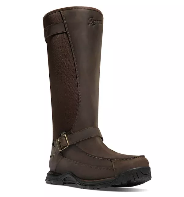 Danner Sharptail Snake Boot 17-inch Brown Leather, Tall Snake-Resistant Hunting Boot – 45040