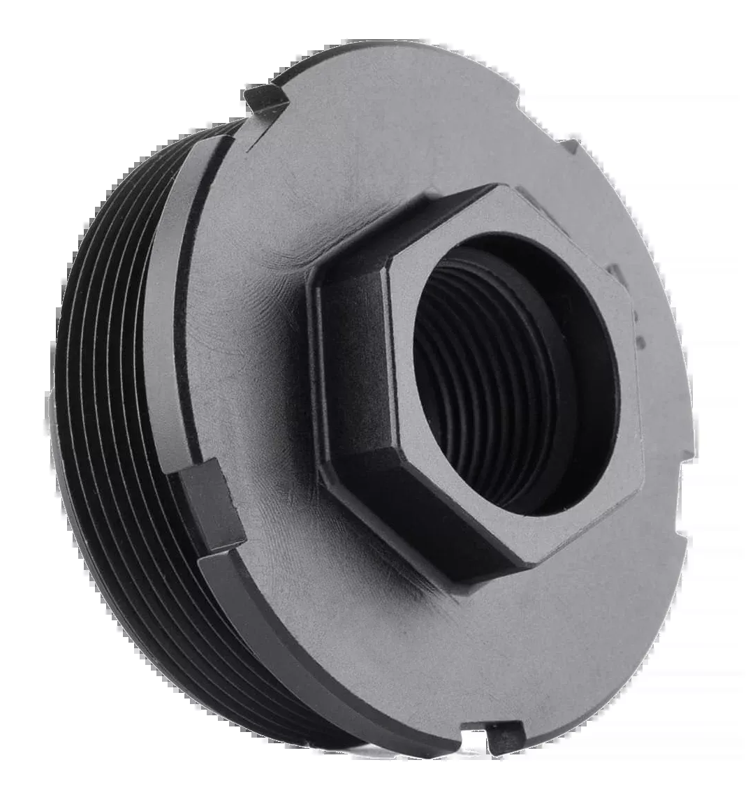 Dead Air HUB Direct Thread Mount 9/16x24 RH, 4140 Heat-Treated Steel, Black Nitride LT304
