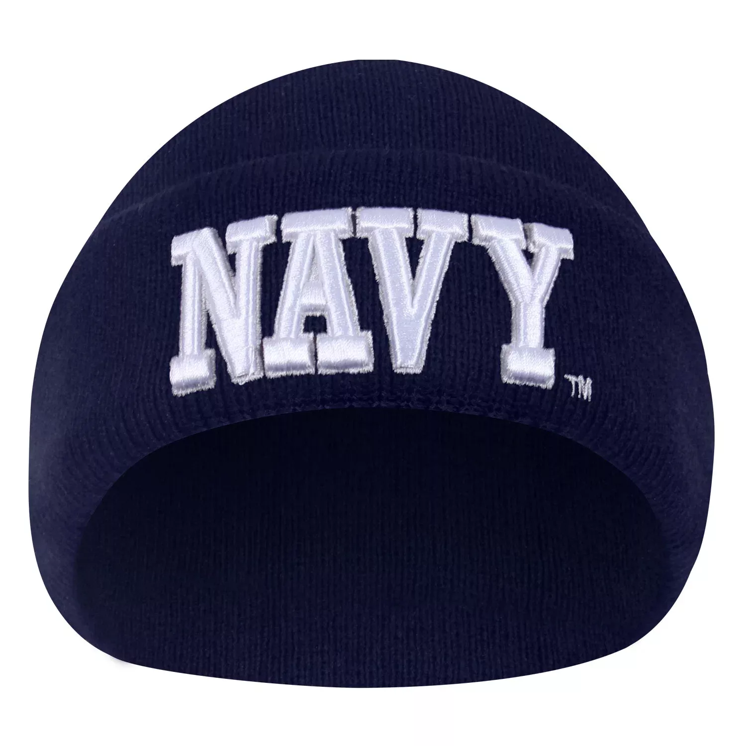 Deluxe Navy Embroidered Watch Cap