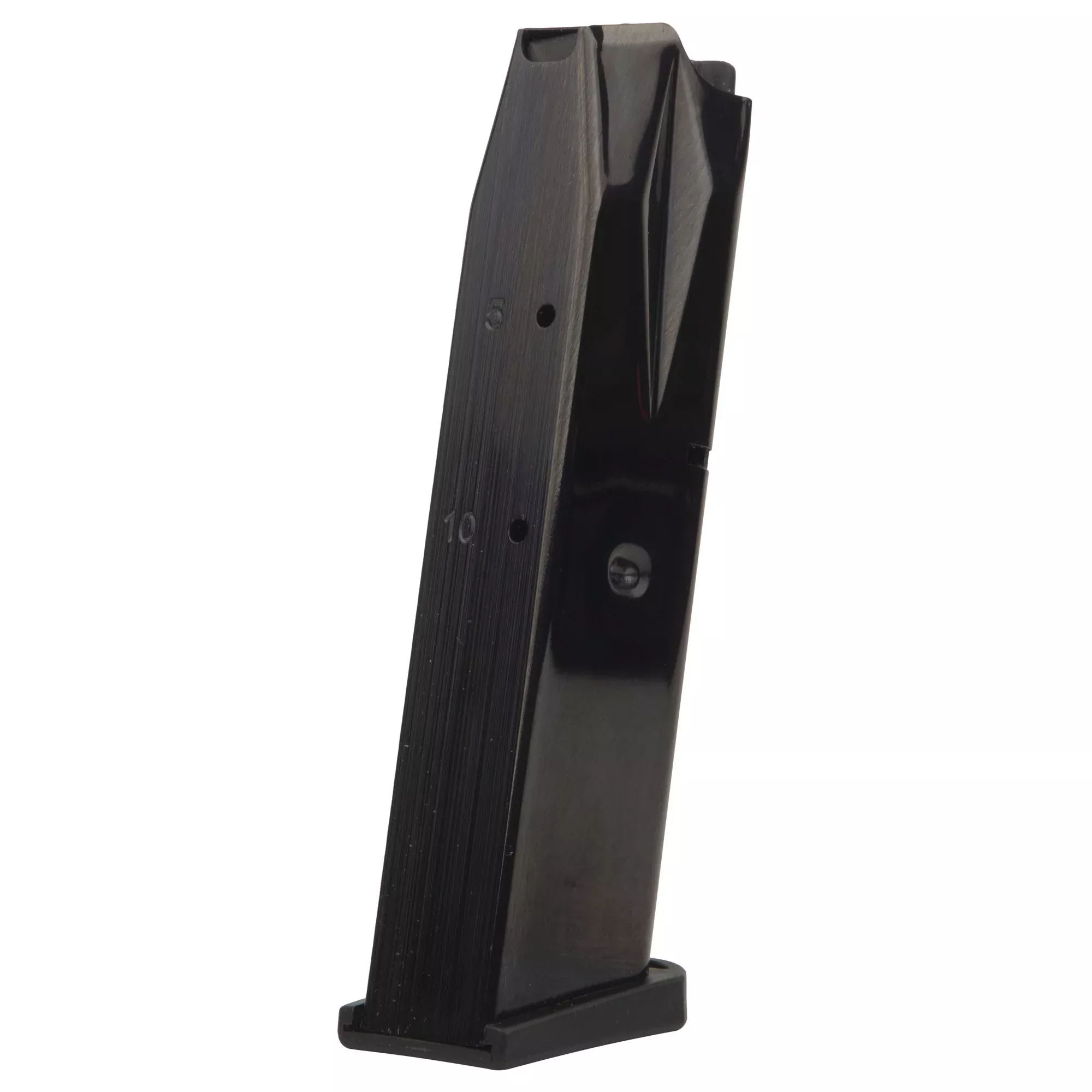 Derya Melik 9mm Flush-Fit Pistol Magazine, 10-Round Metal Blued Black D012221