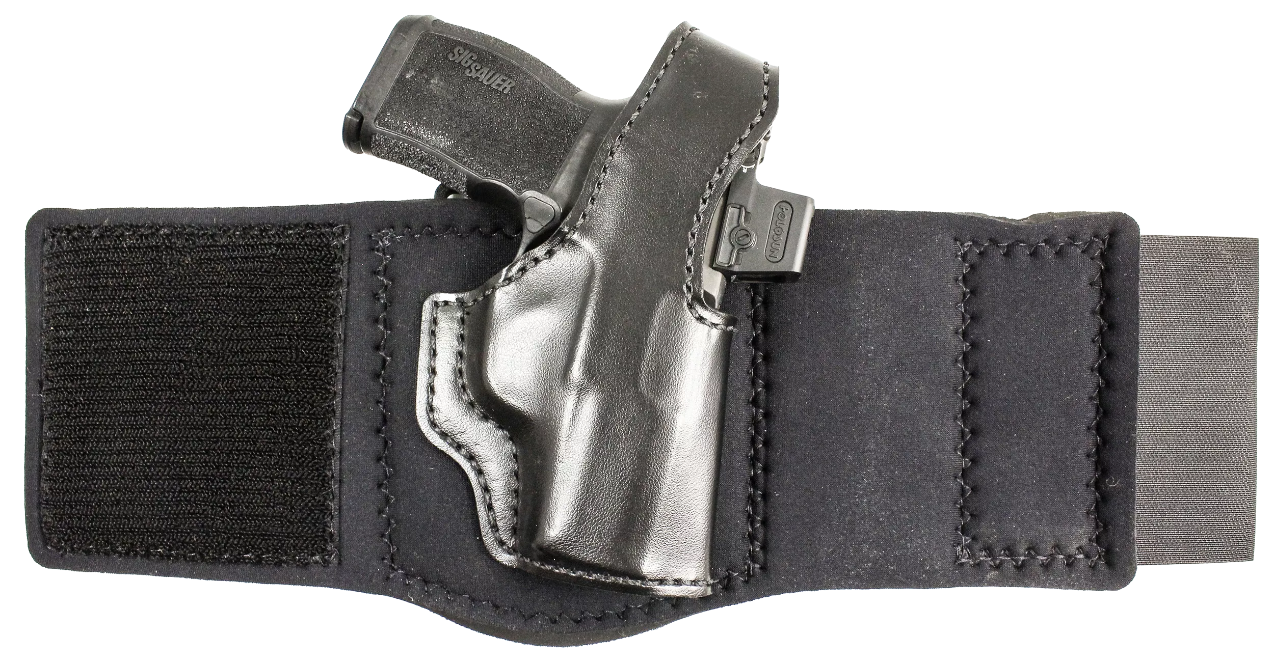 DeSantis Gunhide 014PC9YZ0 Die Hard RigAnkle Black Sig Sauer P365 w/Red Dot Right Hand