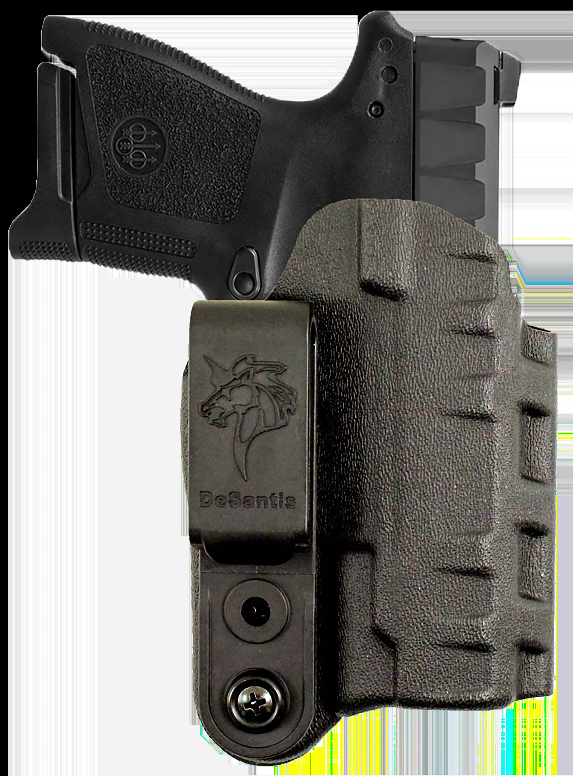 DeSantis Gunhide 137KJ1ZZ0 Slim-TukIWB Black Kydex Belt Clip Fits Rost Martin RMIC Ambidextrous