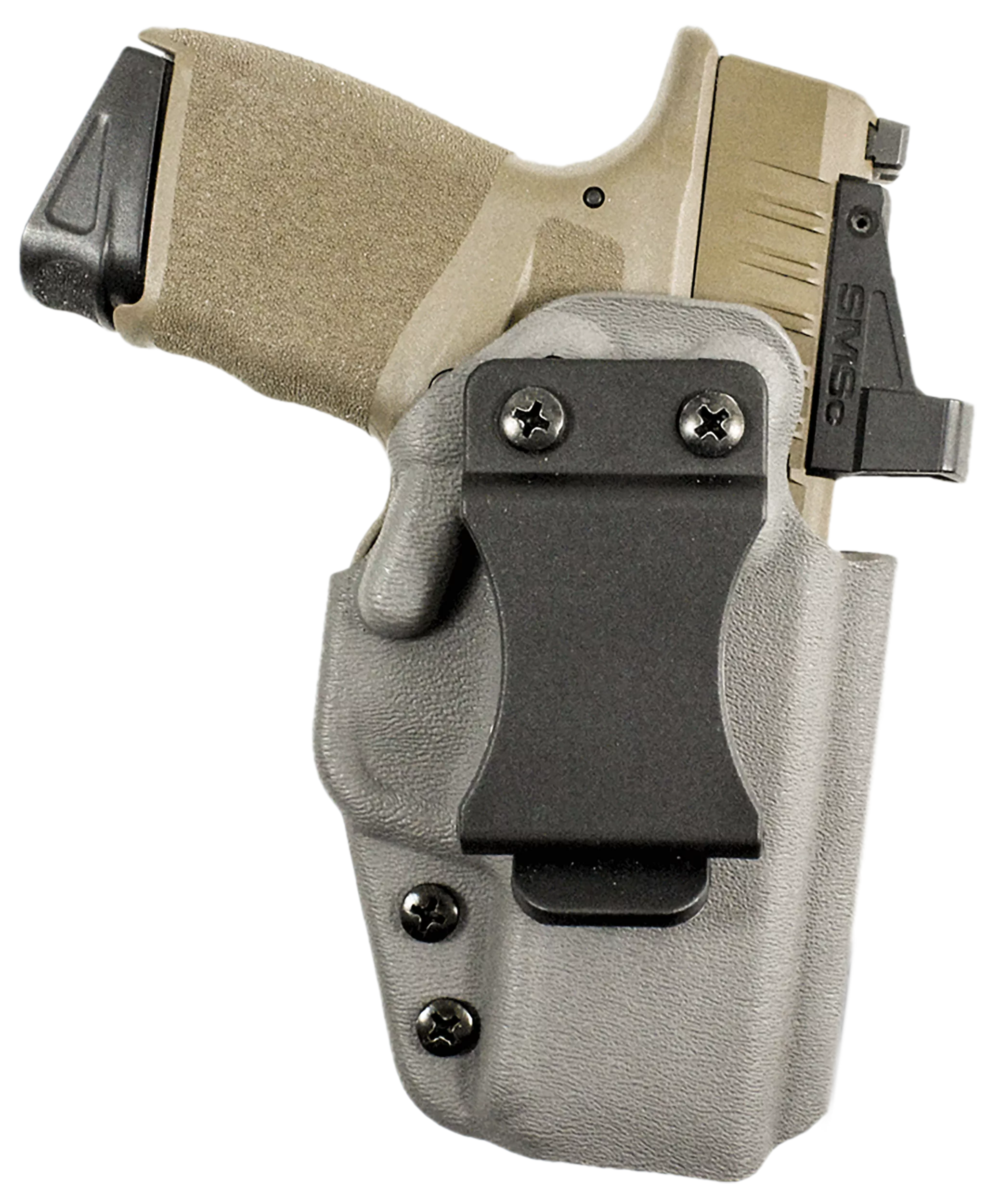 DeSantis Gunhide 220LA1LZ0 Mean StreakIWB Pewter Gray Kydex/ Fits Glock 19/45/23/32 Belt Clip Mount Right Hand