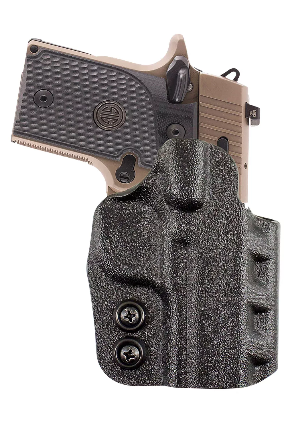 DeSantis Gunhide D94KA1RZ0 CazzutoOWB Black Kydex Paddle Fits S&W M&P 9 Shield EZ Right Hand