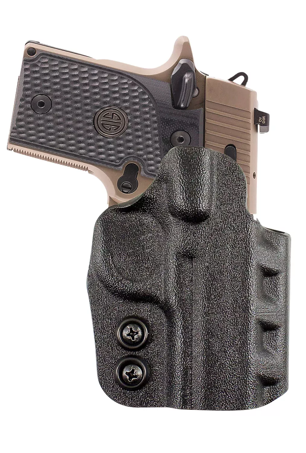 DeSantis Gunhide D94KA1VZ0 CazzutoOWB Black Kydex Paddle Fits Springfield SA-35 Right Hand