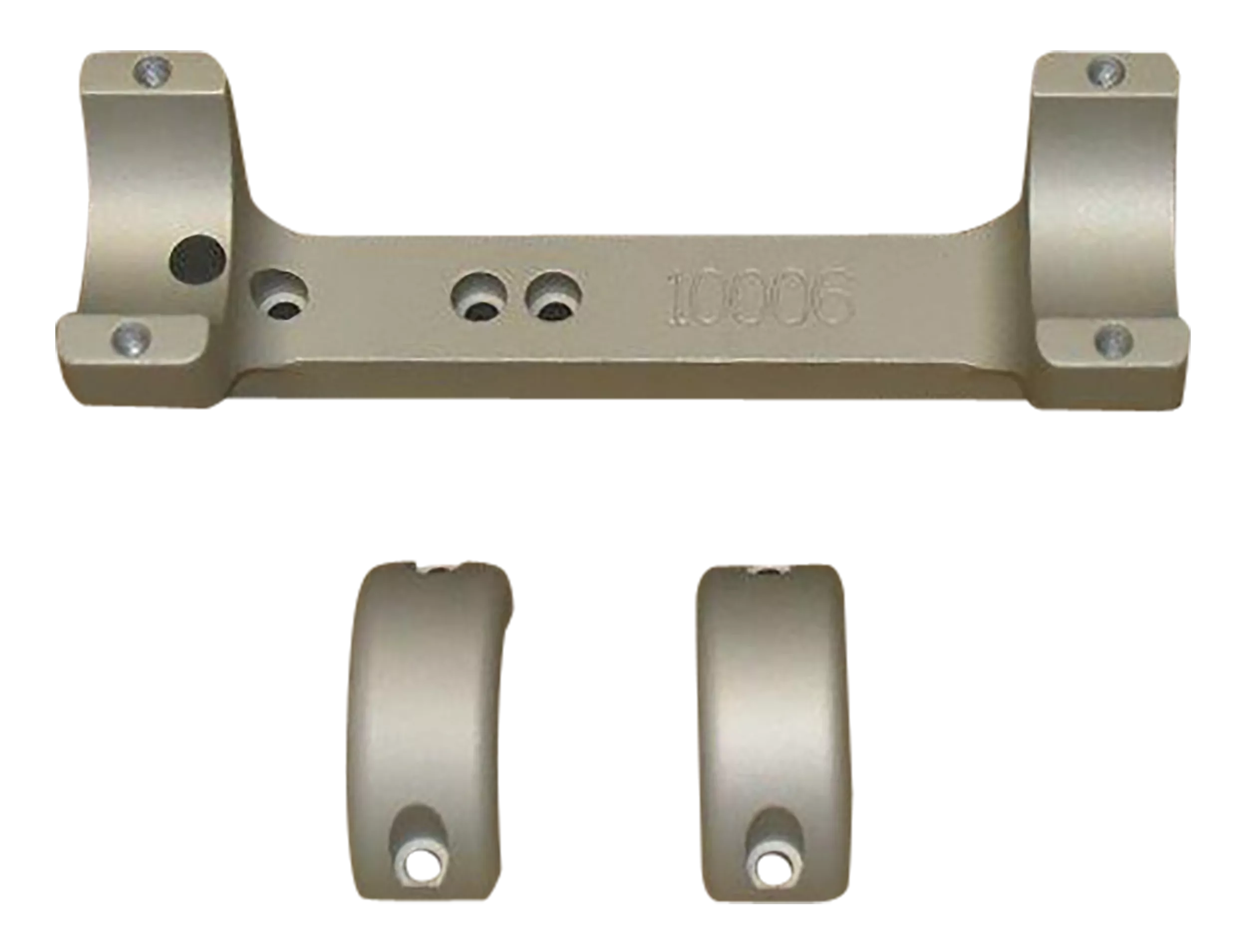 DNZ 10005 Game Reaper Scope Mount/Ring Combo Silver 1" Tube Fits TCA Impact/Triumph/Pro Hunter FX/Pro Hunter/Omega/Encore Rifle, Medium Rings