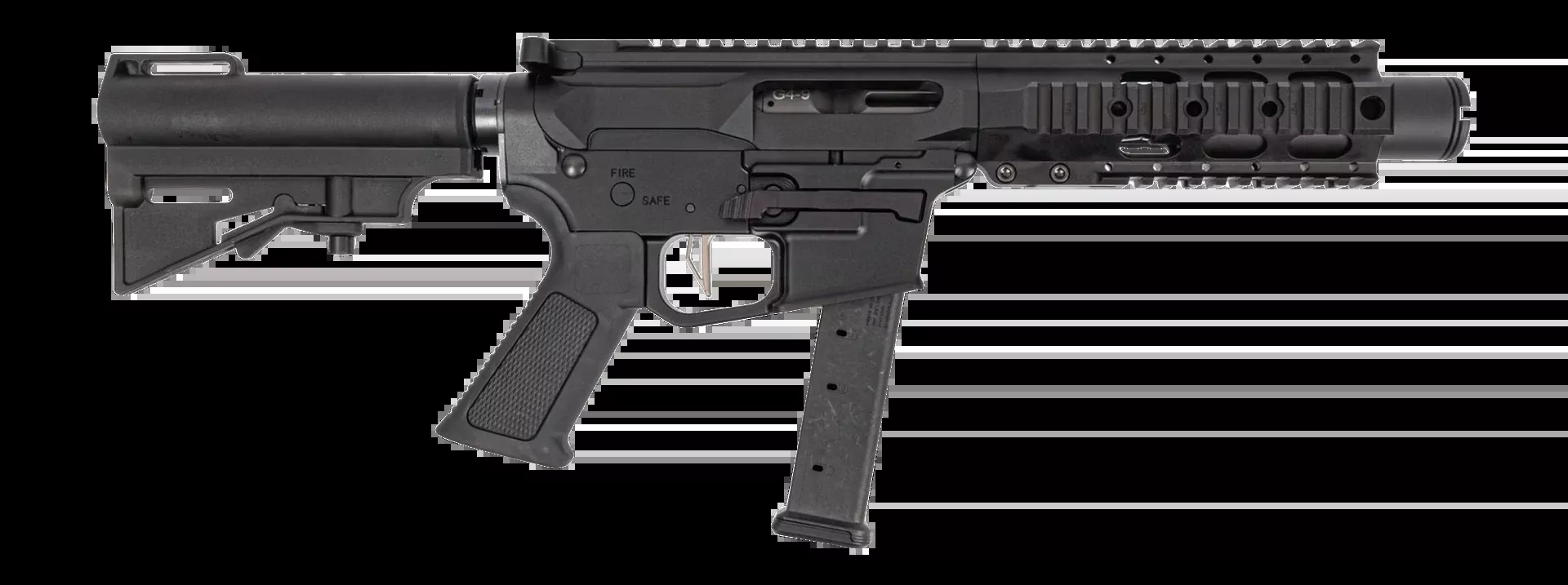DPMS G9 Kitty Kat 9mm Luger 4" 27+1 Semi-Auto Pistol - Brace