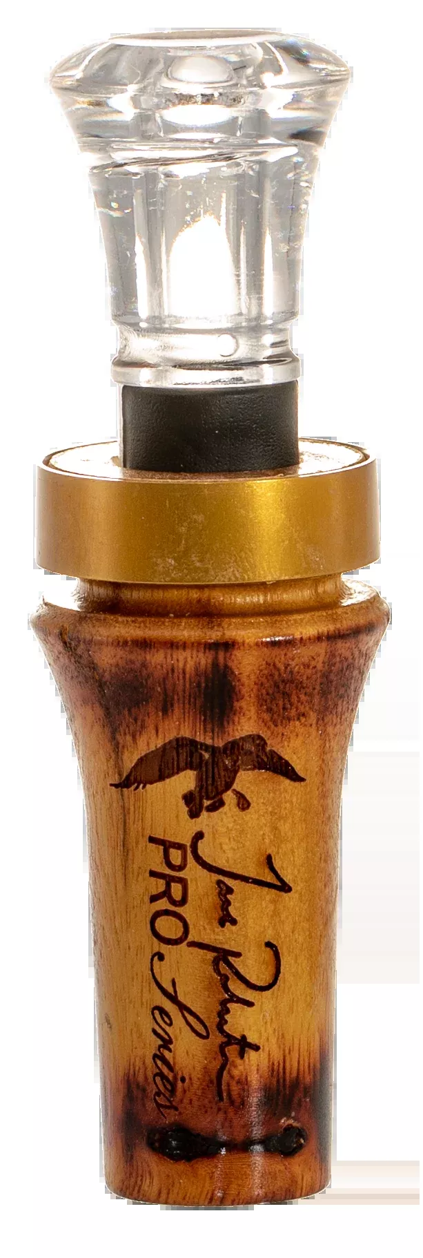 Duck Commander Pro Series Burnt Hedge Double Reed Duck Call, Mallard Hen, Brown Wood DCPROBH