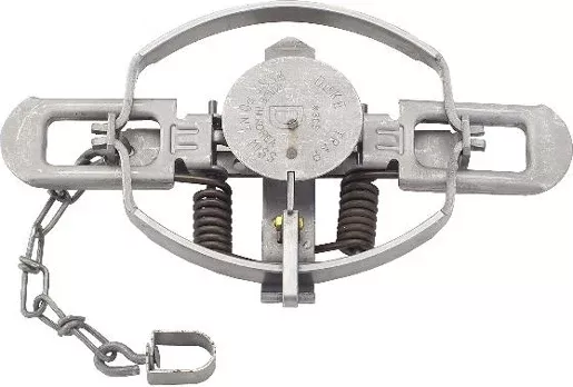 Duke Animal Traps #3 Coil Spring Foothold Trap, 6-Inch Jaw Spread for Coyote/Beaver/Bobcat, 0500