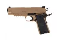 Eaa Girsan 390054 Mc1911 C Carry 9mm Luger 9 + 1 4.40 " Black Steel Barrel, Flat Dark Earth Serrated Slide, Flat Dark Earth Steel Frame W/Accessory Rail & Beavertail Checkered Laminate Grips Ambidextrous