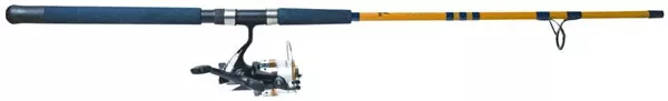 Eagle Claw Surf Beast Spinning Combo, 8 ft 2-Piece Medium Power, Pre-Spooled, MSSB802MS