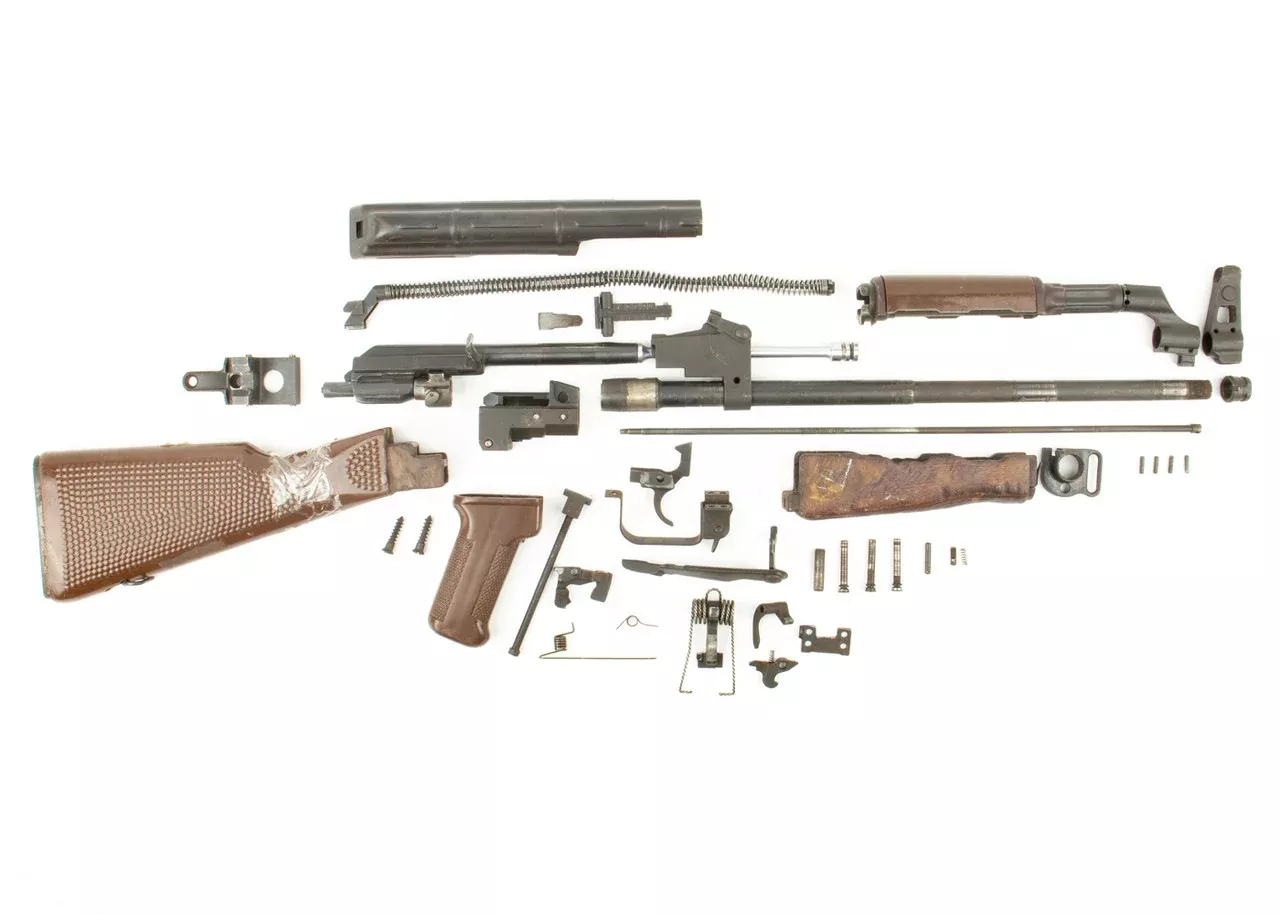 East German MPI KM AK-47 Parts Kit 7.62x39 - Fixed Stock - Matching - Serial FK1158