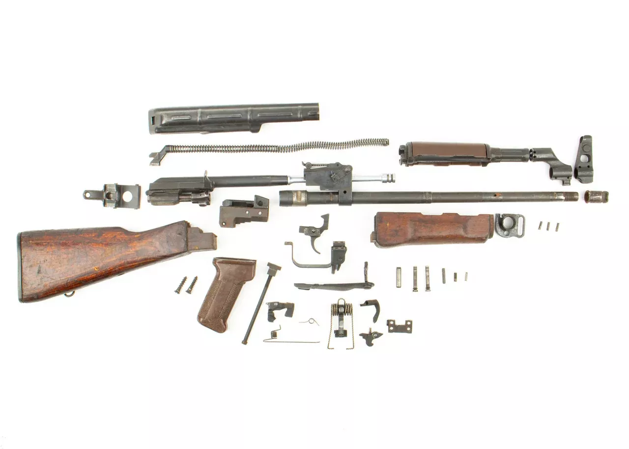 East German MPI KM AK-47 Parts Kit 7.62x39 - Fixed Stock - Non-Matching - Serial A0750