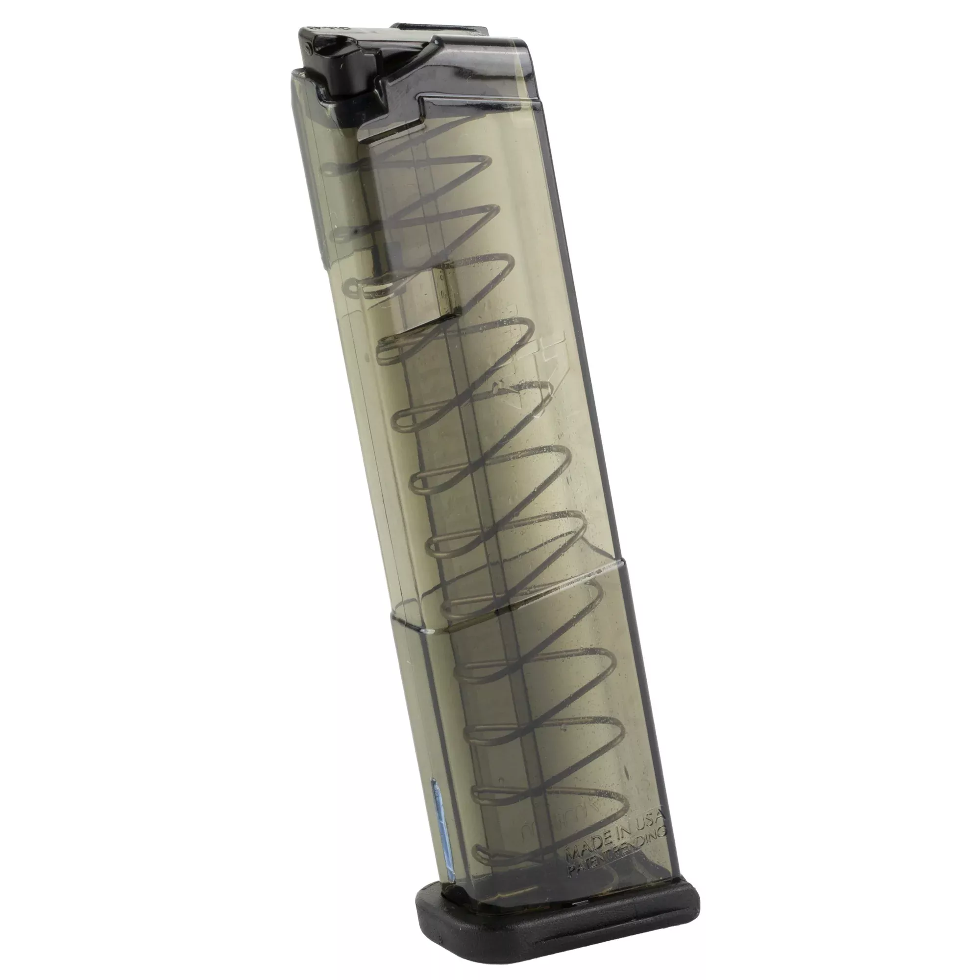 Elite Tactical Systems Group Glock 43 9mm 12-Round Carbon Smoke Polymer Magazine SMK-GLK-43-12