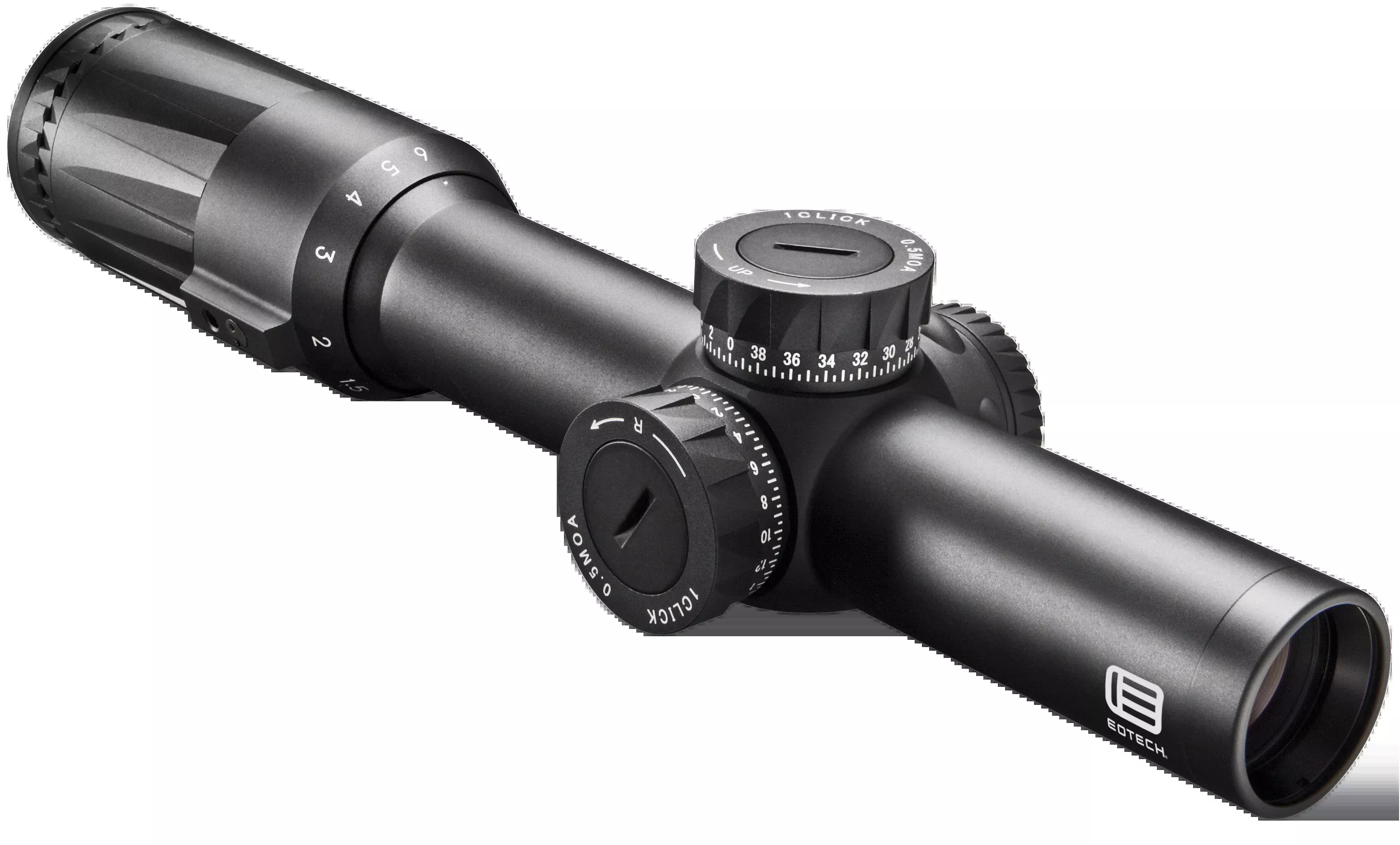 Eotech Vudu 1-6x24mm FFP Rifle Scope, SR-1 MRAD Green Reticle, 30mm Tube, with Throw Lever VDU16FFSR1G