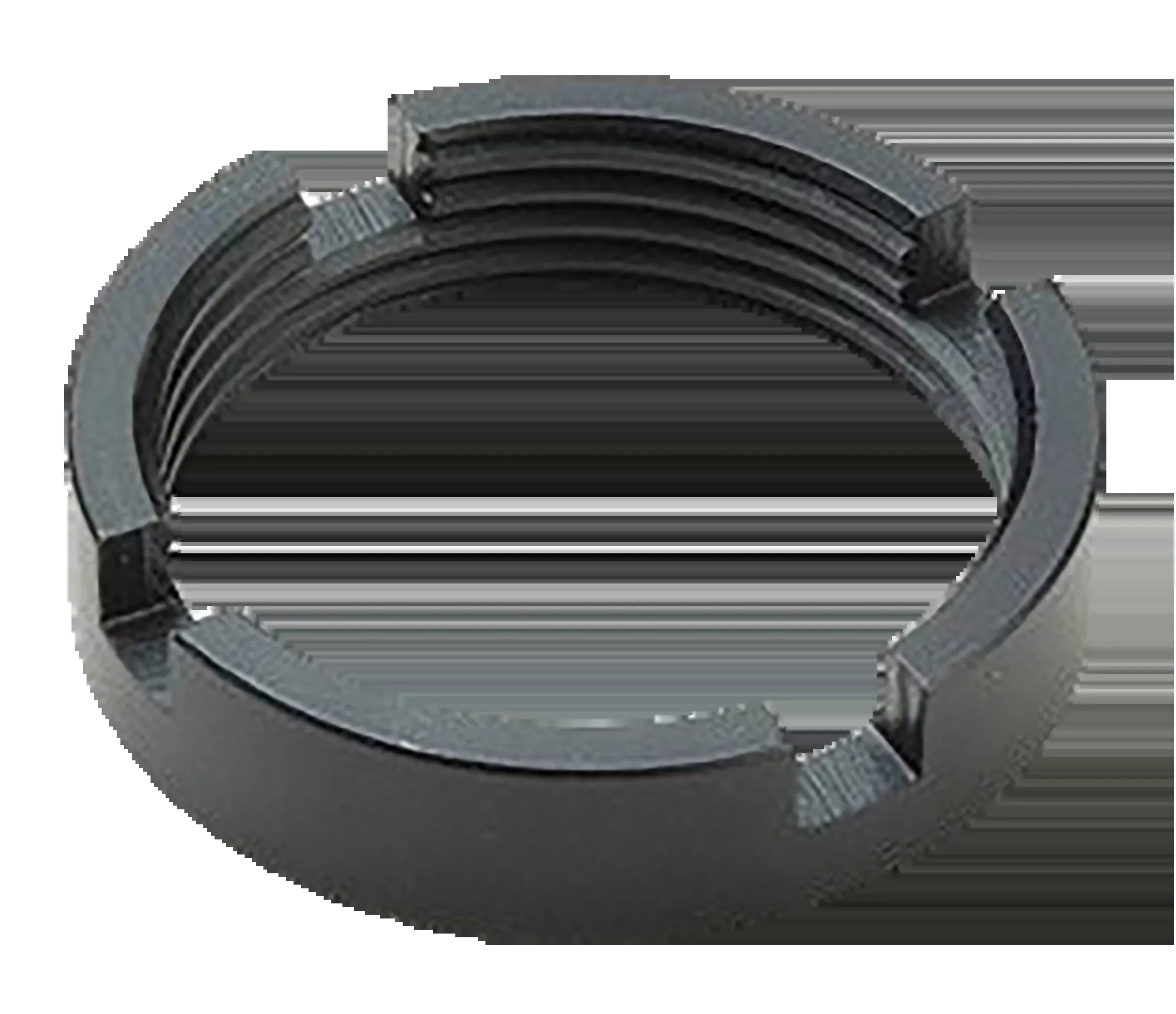 Ergo AR-15 Castle Nut, Steel with Black Finish for Commercial/Military/Hybrid Buffer Tubes 4971B