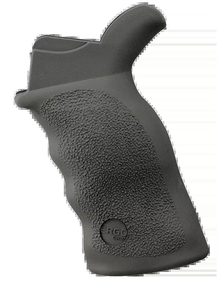 Ergo Tactical Deluxe Rifle Grip, Suregrip Rubber, Textured Black, Fits AR-15/AR-10, 4045BK