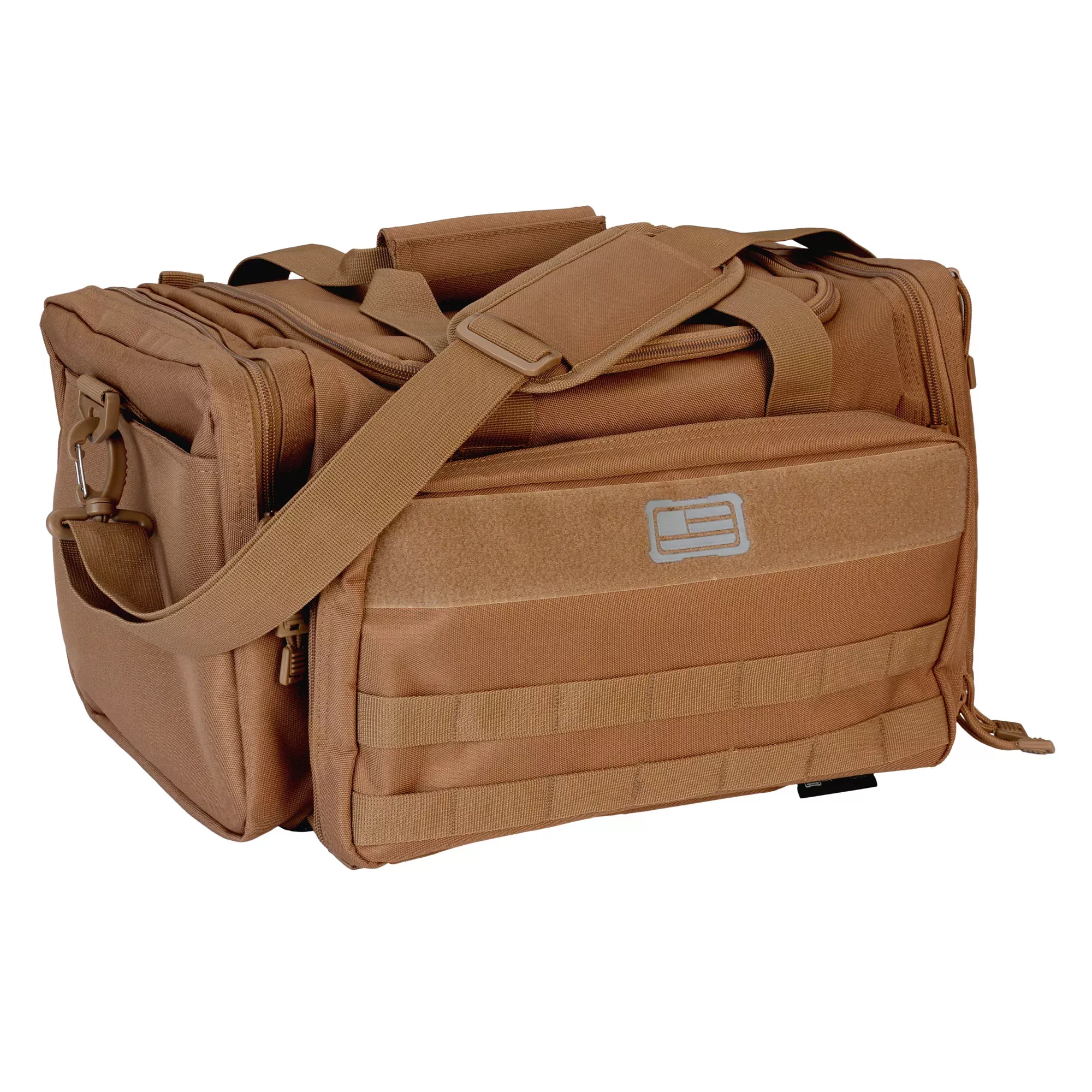 Evolution Outdoor EVODS Range Bag, MOLLE Webbing, Large Compartment, Coyote Polyester - 51313-EV