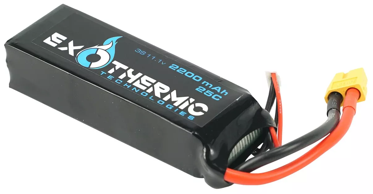 Exothermic Technologies BATTERY2200 Spare BatteryBlack 11.1 Volts Lithium Polymer 2200 mAh