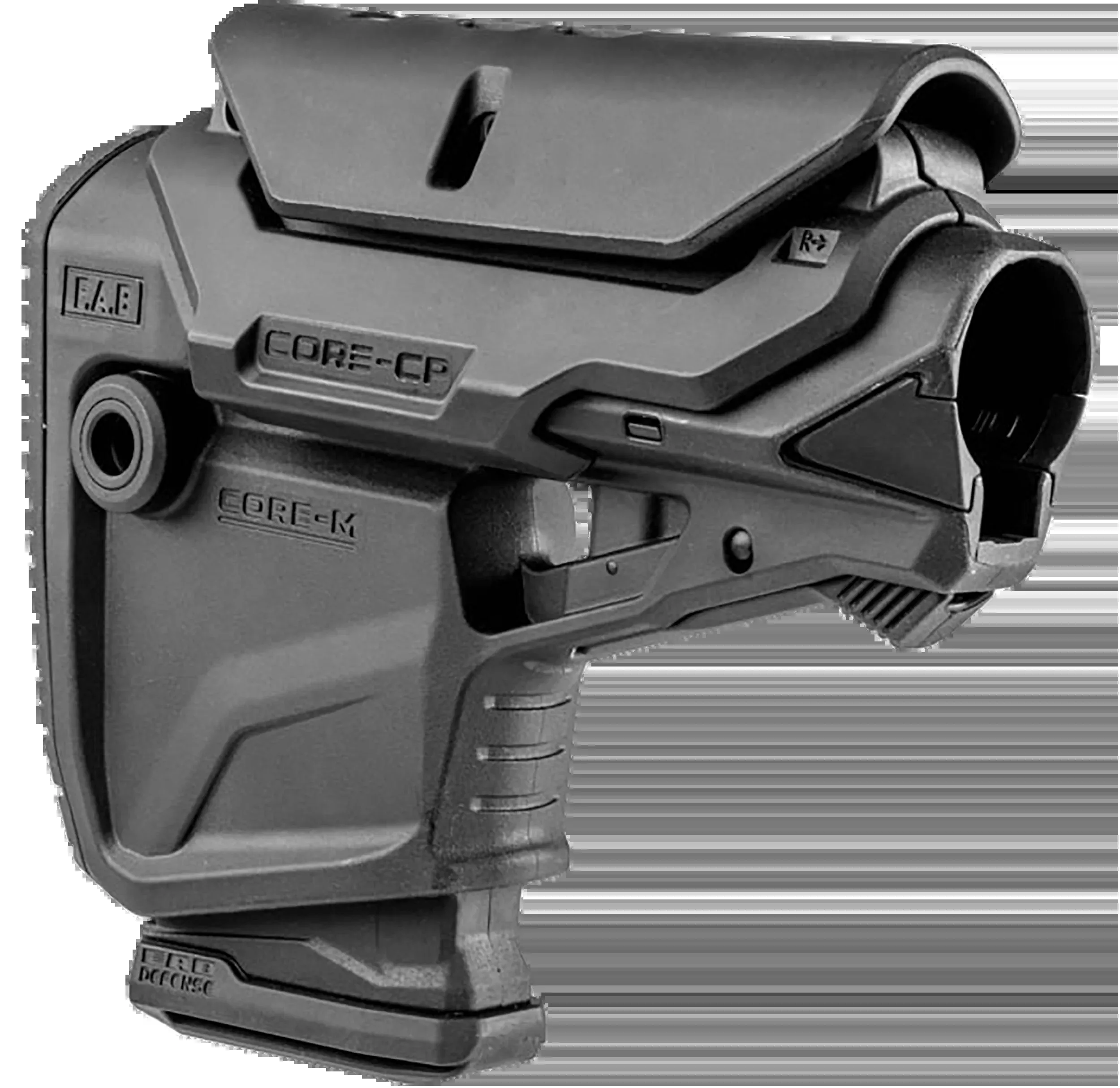 FAB Defense GL-CORE M CP AR-15 Adjustable Buttstock - Black