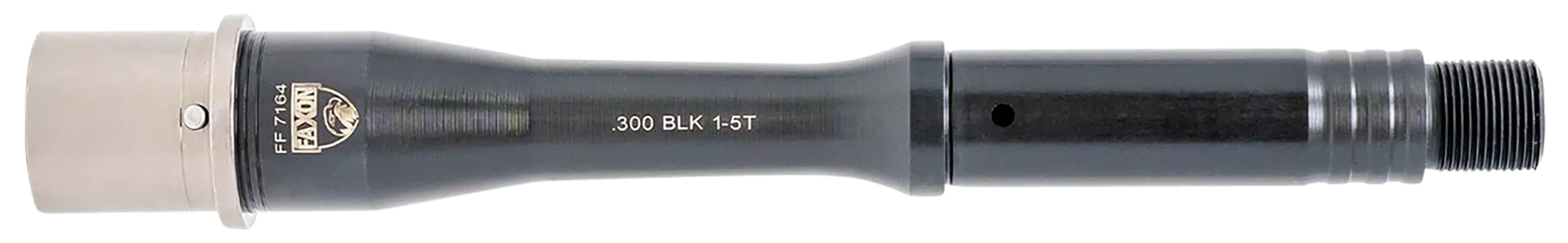 Faxon Firearms 15B35P7NGQ5RNP3 Match Series Gunner 300 Blackout 7.50" Threaded Black QPQ Stainless Steel, Fits AR15