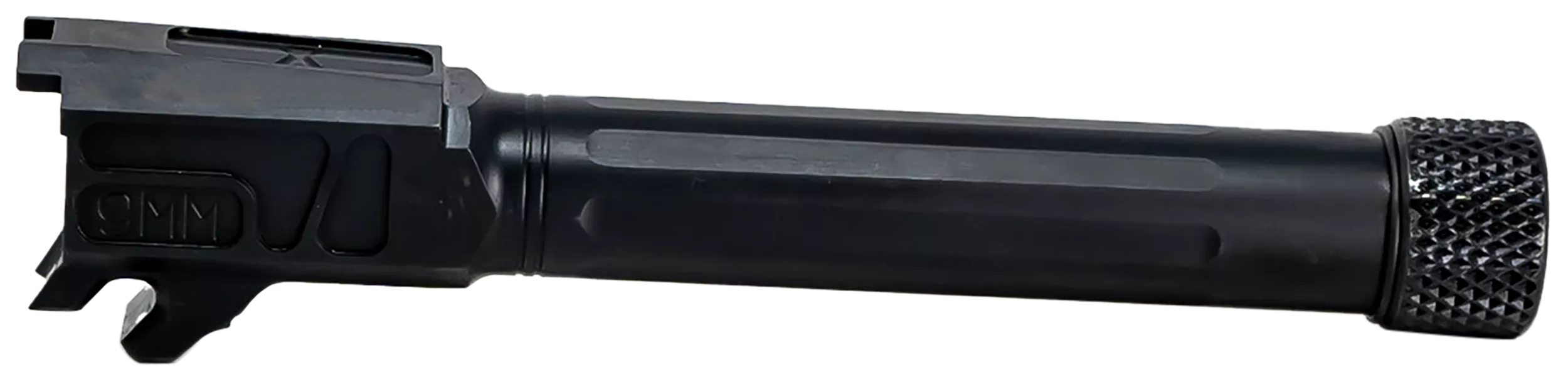 Faxon Firearms 365B910NXSOQT Match Series9mm Luger Fluted Threaded Black Nitride Stainless Steel, Fits Sig P365 XL