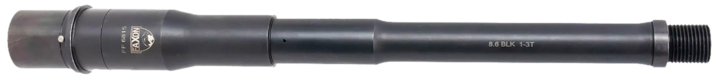 Faxon Firearms A0A863P12NGQ Big Gunner Duty 8.6 Blackout 12" Target Crown Black Oxide 4150 Steel Barrel Fits AR10