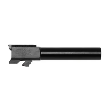 Faxon Firearms Duty Series Glock 19 Barrel - 1:10 Twist Barrel, 4.5", 9MM, For Glock 19, Gen 2-5/19X/45, Non-Threaded, Nitride Finish, Black