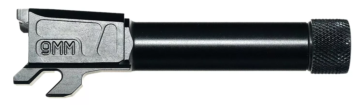 Faxon Firearms M&PA910NSNOQ-T Duty Series9mm Luger Threaded Black Nitride Steel, Fits M&P Shield 3.1"