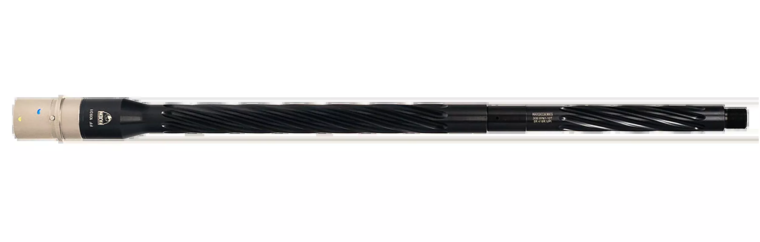 Faxon Firearms Match .308 Win 20in Spiral Fluted 416-R Stainless Barrel, Nitride 10B810R20SHQ5RNP3