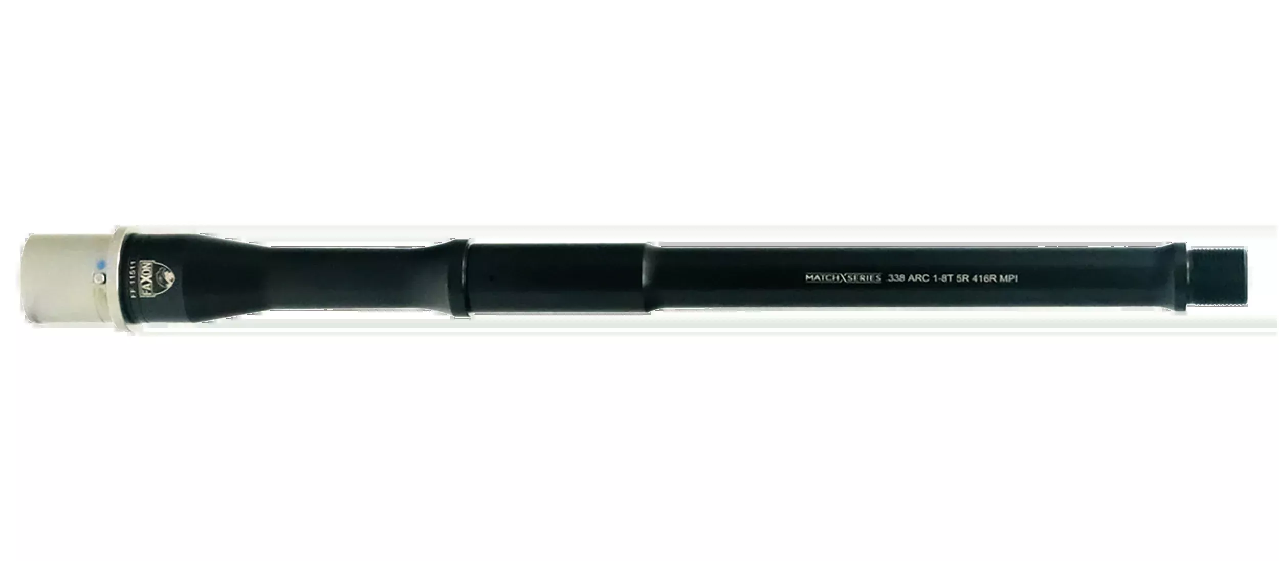 Faxon Firearms Match Series AR-15 338 ARC 12.5" Gunner Barrel - Black Nitride