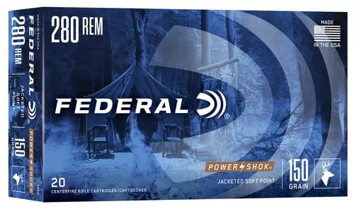 Federal 280B Power-Shok280Rem 150gr Soft Point 20 Per Box/10 Case