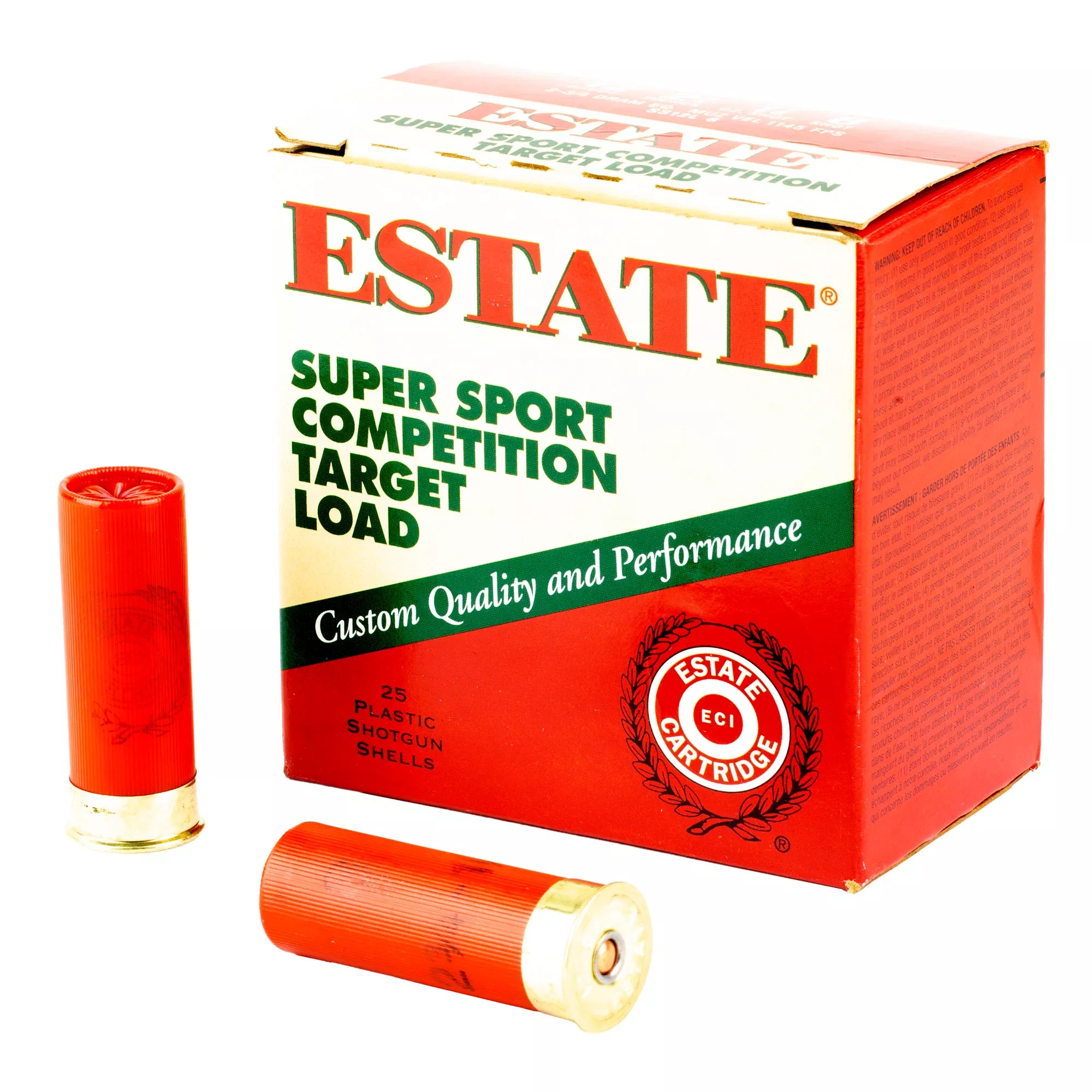 Federal Estate Super Sport Competition Target Shotshells 12 Gauge 2.75in #8 25/250 SS12L8