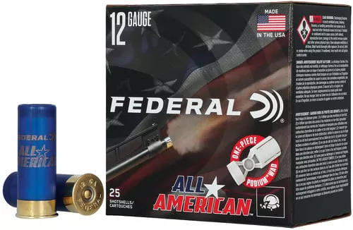 Federal FAA12H75 All-American12Gauge 2.75" 1 1/8oz 7.5Shot 25 Per Box/10 Case