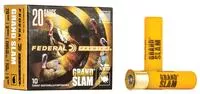 Federal Grand Slam 20 Gauge Ammunition 10 Rounds 3 " # 5 Copper Plated Lead 1- 5/16 Ounce Flightcontrol Flex Wad 1185fps