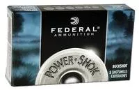 Federal H13200 Power- Shok Low Recoil 12 Gauge 2.75 " 9 Pellets 1 3/16 Oz 00 Buck Shot 5 Per Box/50 Cs