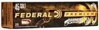 Federal Lg45c1 Premium Hammerdown 45 Colt (Lc) 250 Gr Bonded Hollow Point 20 Per Box/10 Cs