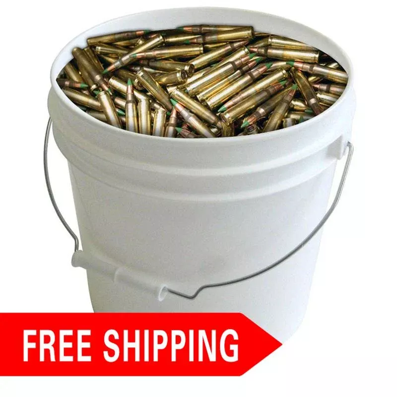 Federal M855 Green Tip 5.56 NATO 62gr 500rd Case - Loose Packed in a Pail