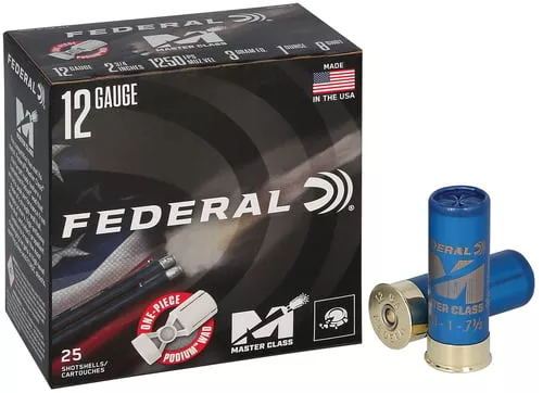 Federal MC12H18 Master Class12Gauge 2.75" 1oz 8Shot 25 Per Box/10 Case