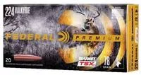 Federal P224vlkbtsx1 Premium 224 Valkyrie 78 Gr Barnes Tsx 20 Per Box/10 Cs