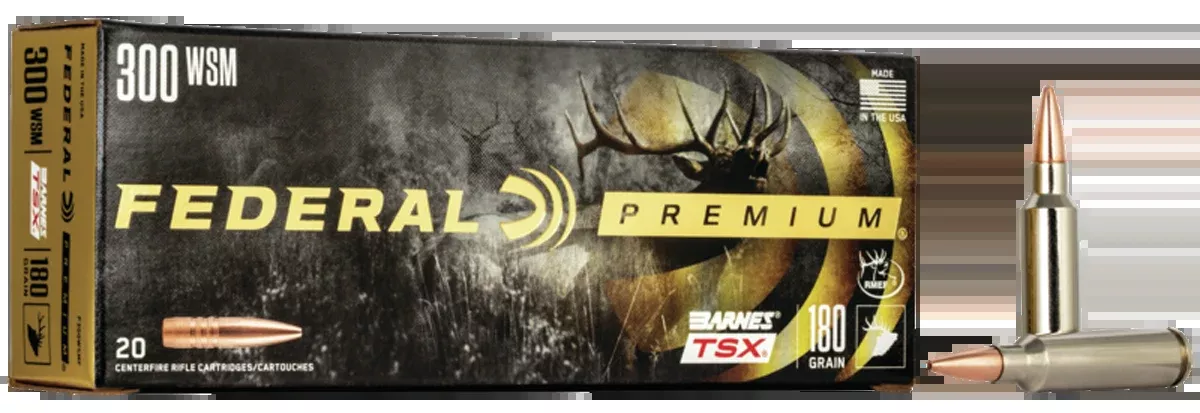 Federal Premium 300 WSM 180gr Barnes TSX 20rd - Box or Case