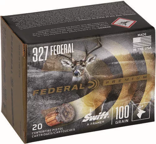 Federal Premium 327 Federal Mag 100 Gr Swift A Frame Ammo 20 Round Box