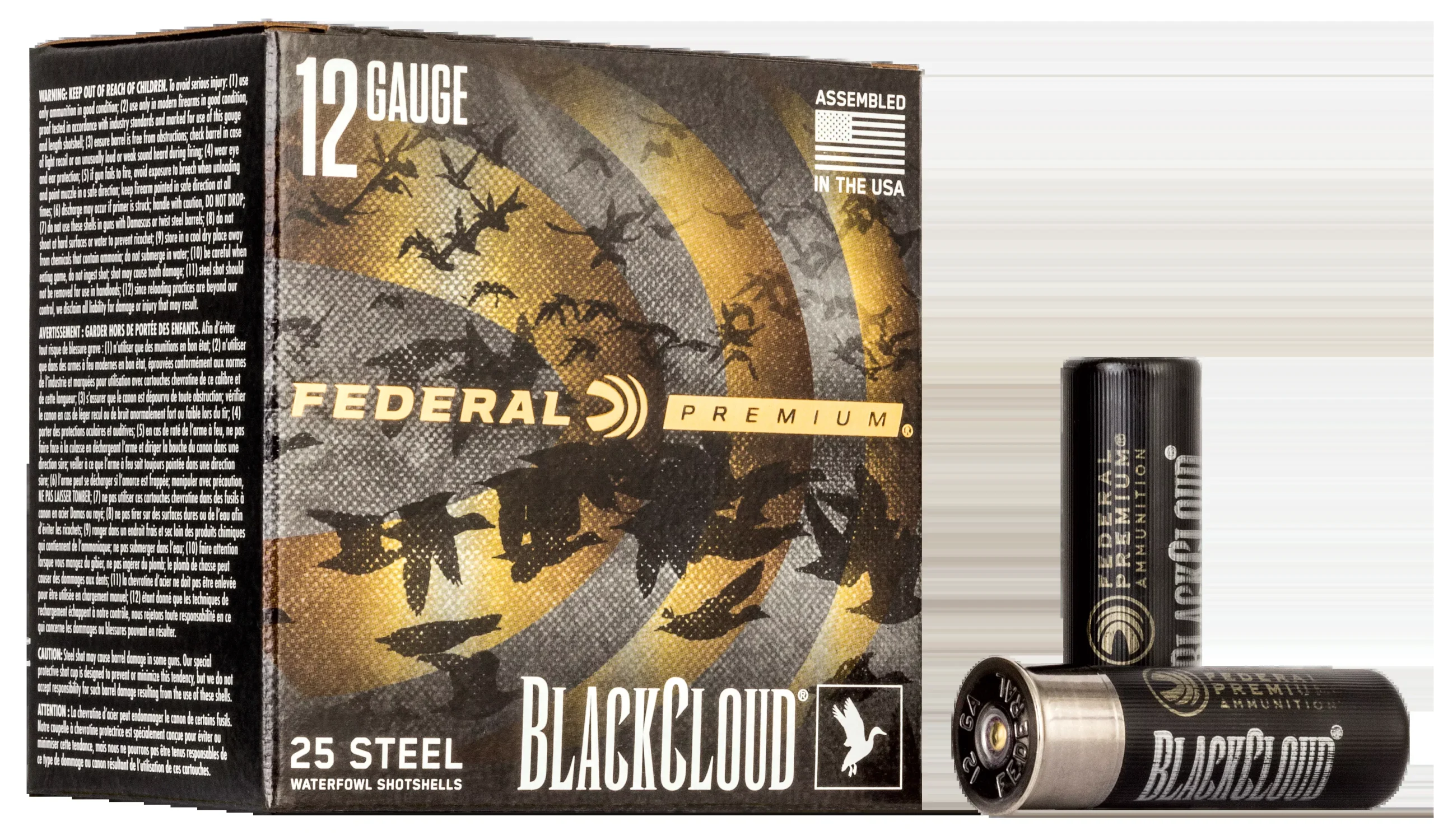 Federal Premium Black Cloud FS (FlightStopper) 12 Gauge 3in Steel #1 Shot 25rd PWBX1421
