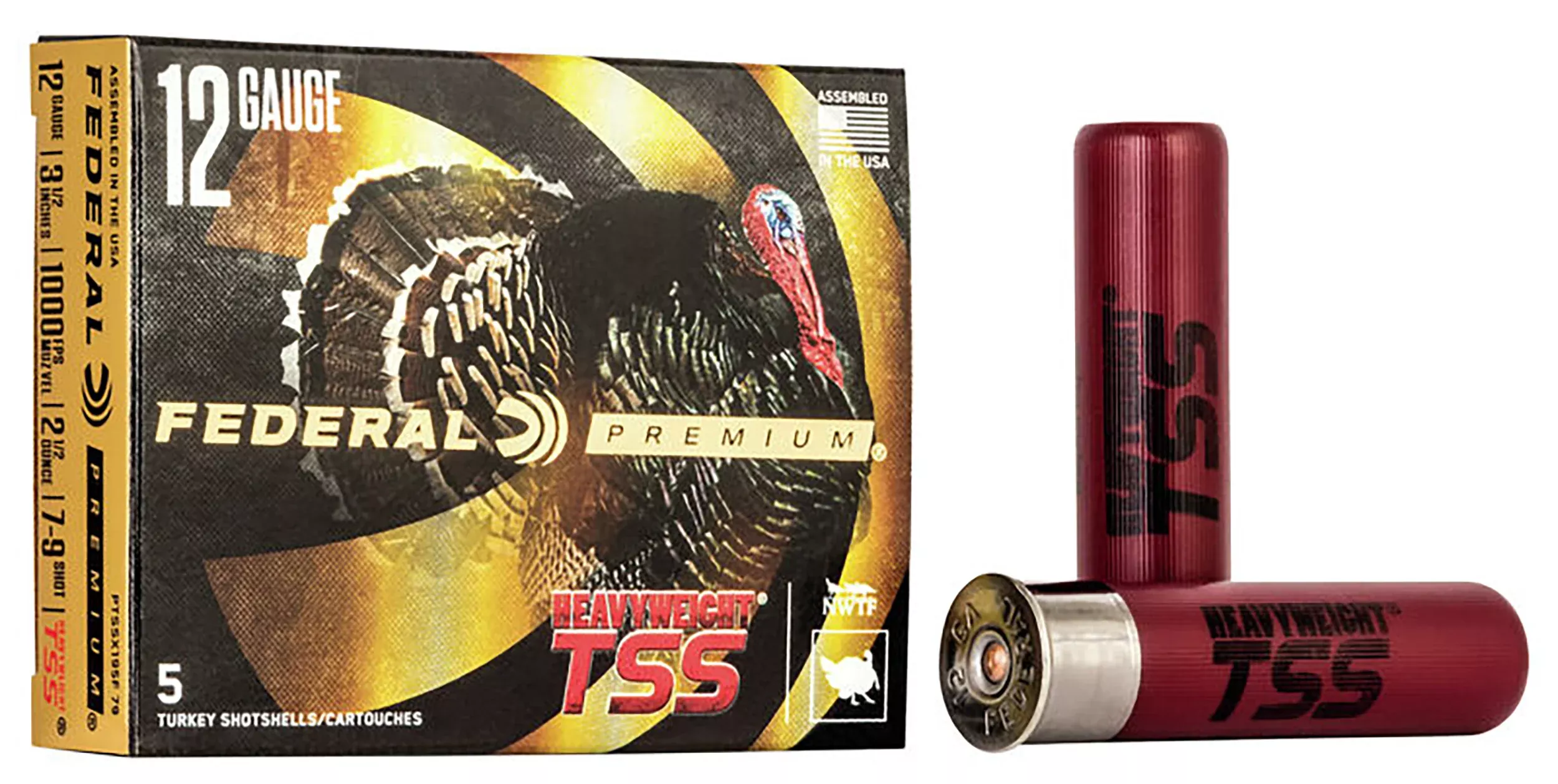 Federal Premium Heavyweight TSS Turkey Shotshells 12 Gauge 3-1/2in 7/9 2-1/2oz PTSSX195F79