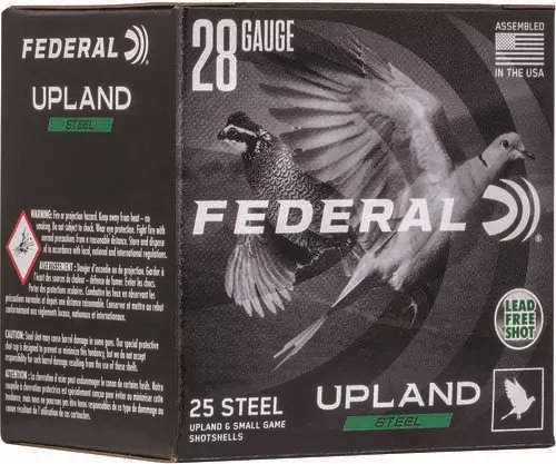 Federal Upland Steel 28 Gauge 2.75" 5/8 Oz 6 Shot 25 Bx/ 10 Cs