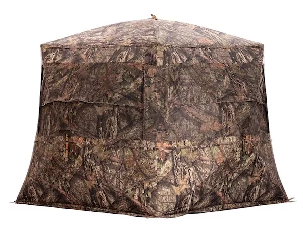 FERADYNE Rhino Low-Hub See-Through Ground Blind, Mossy Oak Country 300D, 72x72 Floor RB0217